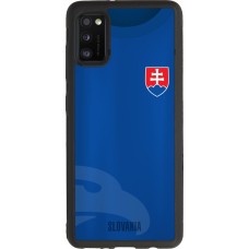 Coque Samsung Galaxy A41 - Silicone rigide noir Maillot de football Slovaquie