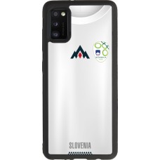 Coque Samsung Galaxy A41 - Silicone rigide noir Maillot de football Slovénie