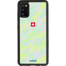 Samsung Galaxy A41 Case Hülle - Silikon schwarz Schweiz Away 2026 personalisierbares Fussballtrikot