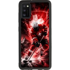 Coque Samsung Galaxy A41 - Silicone rigide noir Hockey World Championship Player