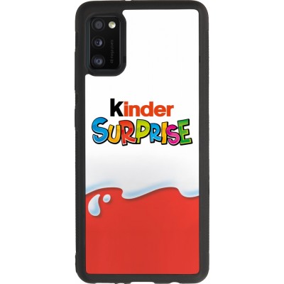 Coque Samsung Galaxy A41 - Silicone rigide noir Kinder Surprise