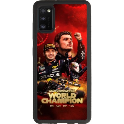 Samsung Galaxy A41 Case Hülle - Silikon schwarz Max Verstappen Champion 2023