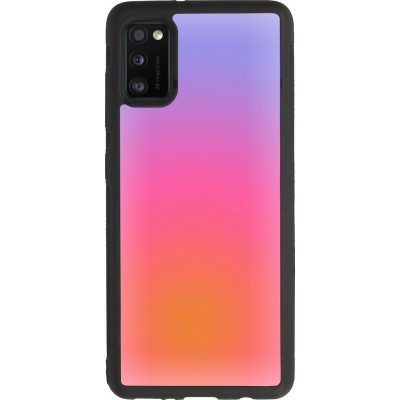 Samsung Galaxy A41 Case Hülle - Silikon schwarz Orange Pink Blue Gradient