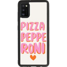 Coque Samsung Galaxy A41 - Silicone rigide noir Pizza pepperoni 2026