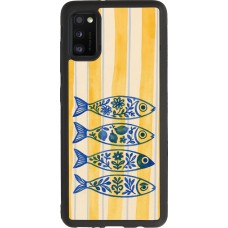Coque Samsung Galaxy A41 - Silicone rigide noir Portuguese fish 2026