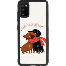 Coque Samsung Galaxy A41 - Silicone rigide noir Saint Valentines Day 26 Happy Valentine