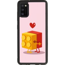 Coque Samsung Galaxy A41 - Silicone rigide noir Saint Valentines Day 26 Puzzle
