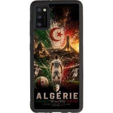 Coque Samsung Galaxy A41 - Silicone rigide noir Football Algérie splash 2026