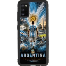 Samsung Galaxy A41 Case Hülle - Silikon schwarz Fussball Argentinien splash 2026