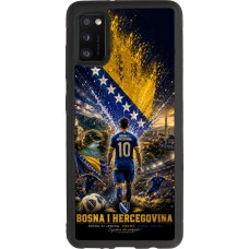 Coque Samsung Galaxy A41 - Silicone rigide noir Football Bosnie-Herzégovine splash 2026