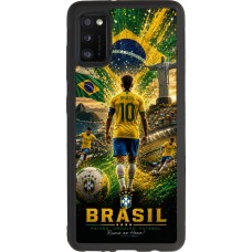 Samsung Galaxy A41 Case Hülle - Silikon schwarz Fussball Brasilien splash 2026