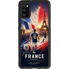 Samsung Galaxy A41 Case Hülle - Silikon schwarz Fussball Frankreich splash 2026