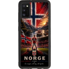 Samsung Galaxy A41 Case Hülle - Silikon schwarz Fussball Norwegen splash 2026