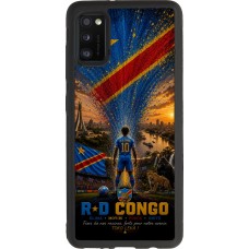 Samsung Galaxy A41 Case Hülle - Silikon schwarz Fussball Demokratische Republik Kongo splash 2026