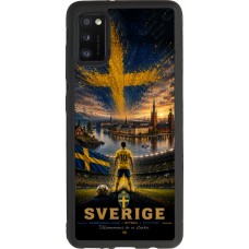 Coque Samsung Galaxy A41 - Silicone rigide noir Football Suède splash 2026