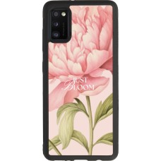 Coque Samsung Galaxy A41 - Silicone rigide noir Just Bloom 2026