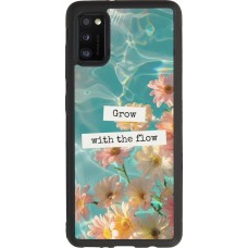 Coque Samsung Galaxy A41 - Silicone rigide noir Summer 2025 Grow with the flow