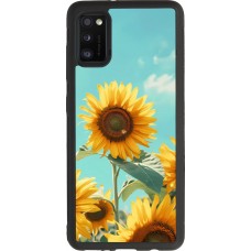Coque Samsung Galaxy A41 - Silicone rigide noir Sunflowers Summer 2026