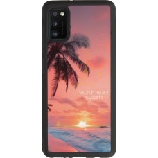 Samsung Galaxy A41 Case Hülle - Silikon schwarz Watch more sunsets Summer 2026