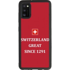 Samsung Galaxy A41 Case Hülle - Silikon schwarz Switzerland Great Since 1291