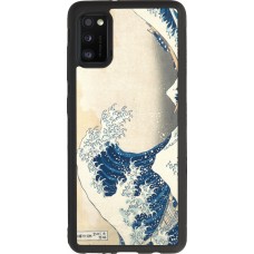 Samsung Galaxy A41 Case Hülle - Silikon schwarz Kunstbild - Die große Welle vor Kanagawa - Hokusai