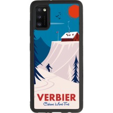 Samsung Galaxy A41 Case Hülle - Silikon schwarz Verbier Cabane Mont-Fort