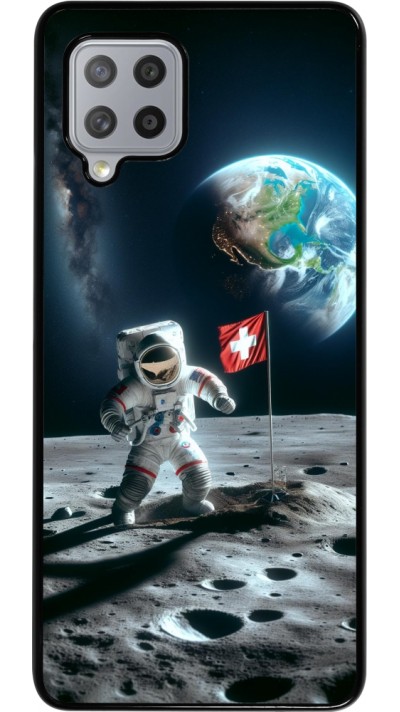 Samsung Galaxy A42 5G Case Hülle - Astro Schweiz auf dem Mond