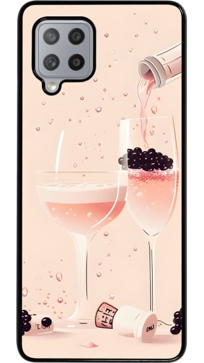 Samsung Galaxy A42 5G Case Hülle - Champagne Pouring Pink