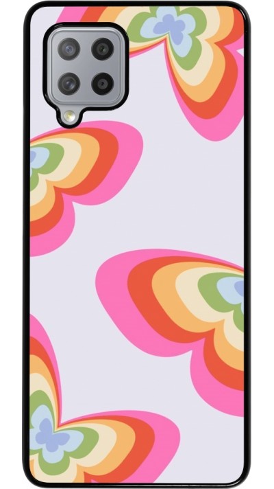 Samsung Galaxy A42 5G Case Hülle - Easter 2024 rainbow butterflies