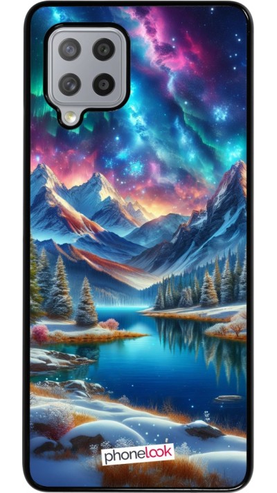 Samsung Galaxy A42 5G Case Hülle - Fantasiebergsee Himmel Sterne