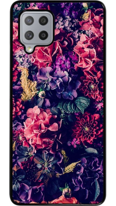 Hülle Samsung Galaxy A42 5G - Flowers Dark