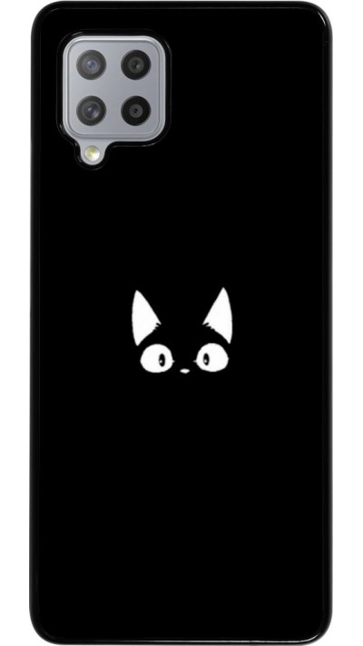 Hülle Samsung Galaxy A42 5G - Funny cat on black