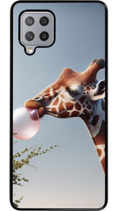 Samsung Galaxy A42 5G Case Hülle - Giraffe mit Blase