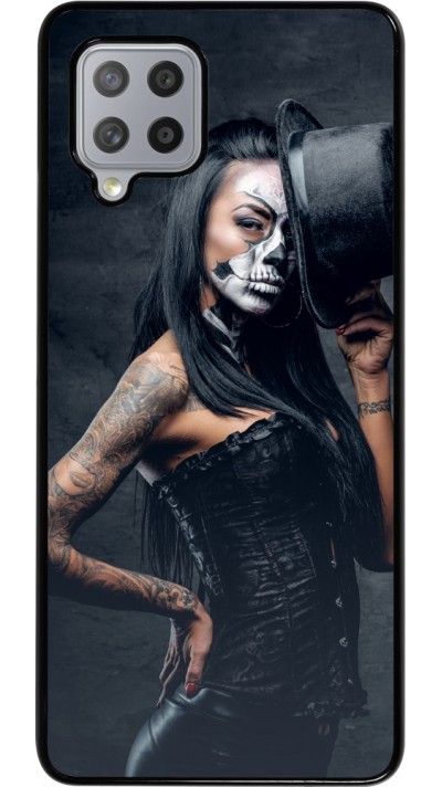 Samsung Galaxy A42 5G Case Hülle - Halloween 22 Tattooed Girl