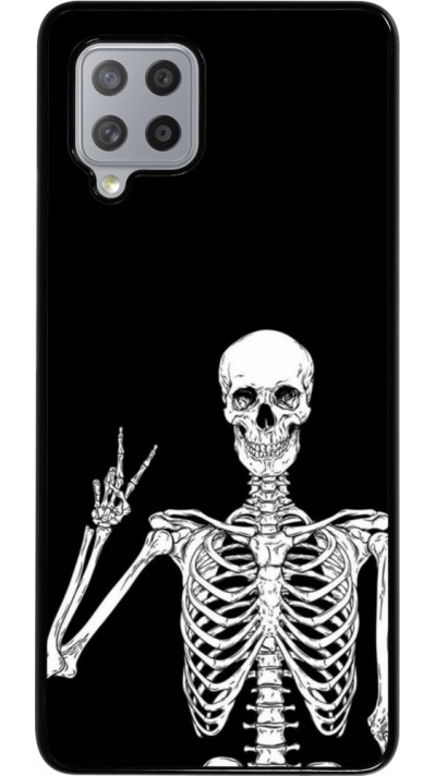 Samsung Galaxy A42 5G Case Hülle - Halloween 2023 peace skeleton