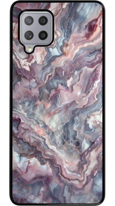 Samsung Galaxy A42 5G Case Hülle - Violetter silberner Marmor