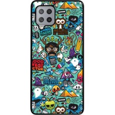 Coque Samsung Galaxy A42 5G - Mixed Cartoons Turquoise