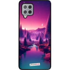 Coque Samsung Galaxy A42 5G - Paysage Violet-Rose
