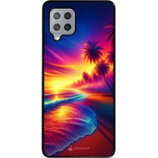 Samsung Galaxy A42 5G Case Hülle - Strand Sonnenuntergang auffällig