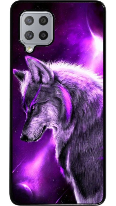 Hülle Samsung Galaxy A42 5G - Purple Sky Wolf