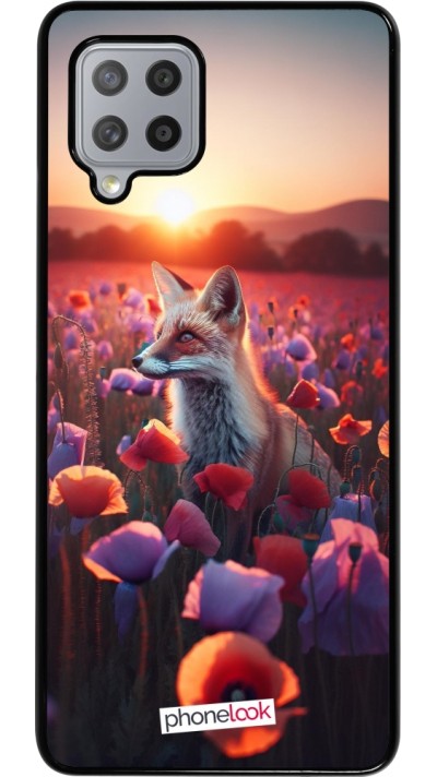 Samsung Galaxy A42 5G Case Hülle - Purpurroter Fuchs bei Dammerung