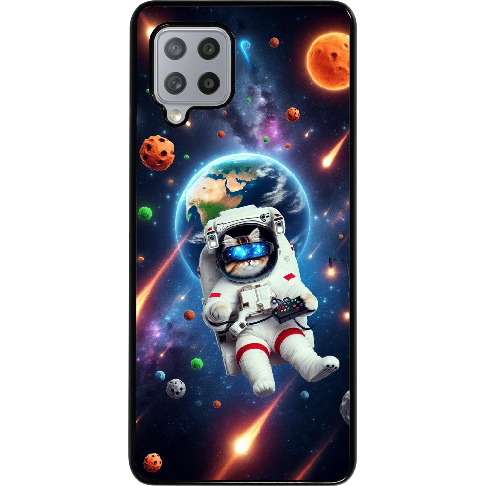 Samsung Galaxy A42 5G Case Hülle - VR SpaceCat Odyssee