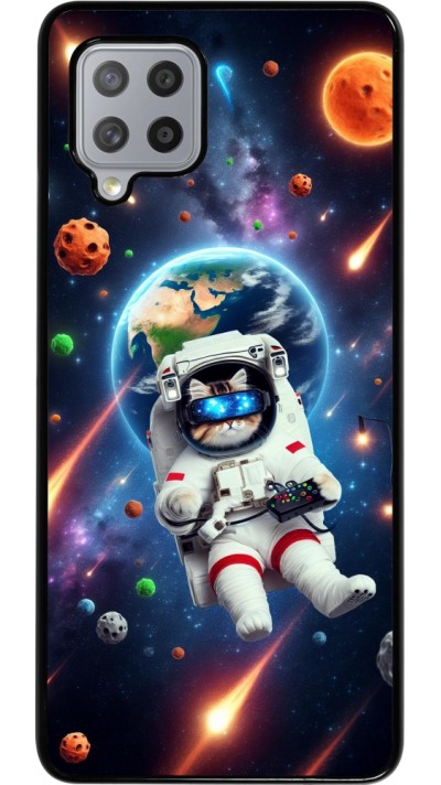Samsung Galaxy A42 5G Case Hülle - VR SpaceCat Odyssee