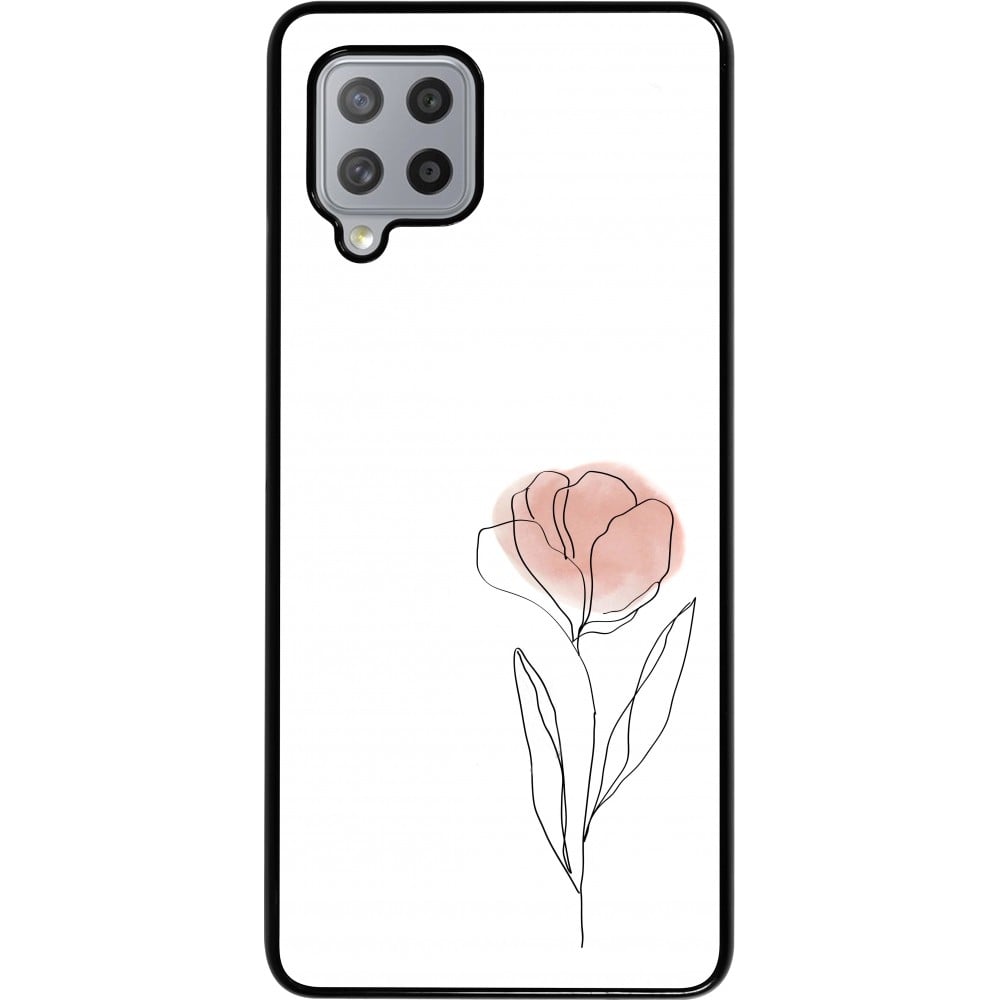 Samsung Galaxy A42 5G Case Hülle - Spring 23 minimalist flower