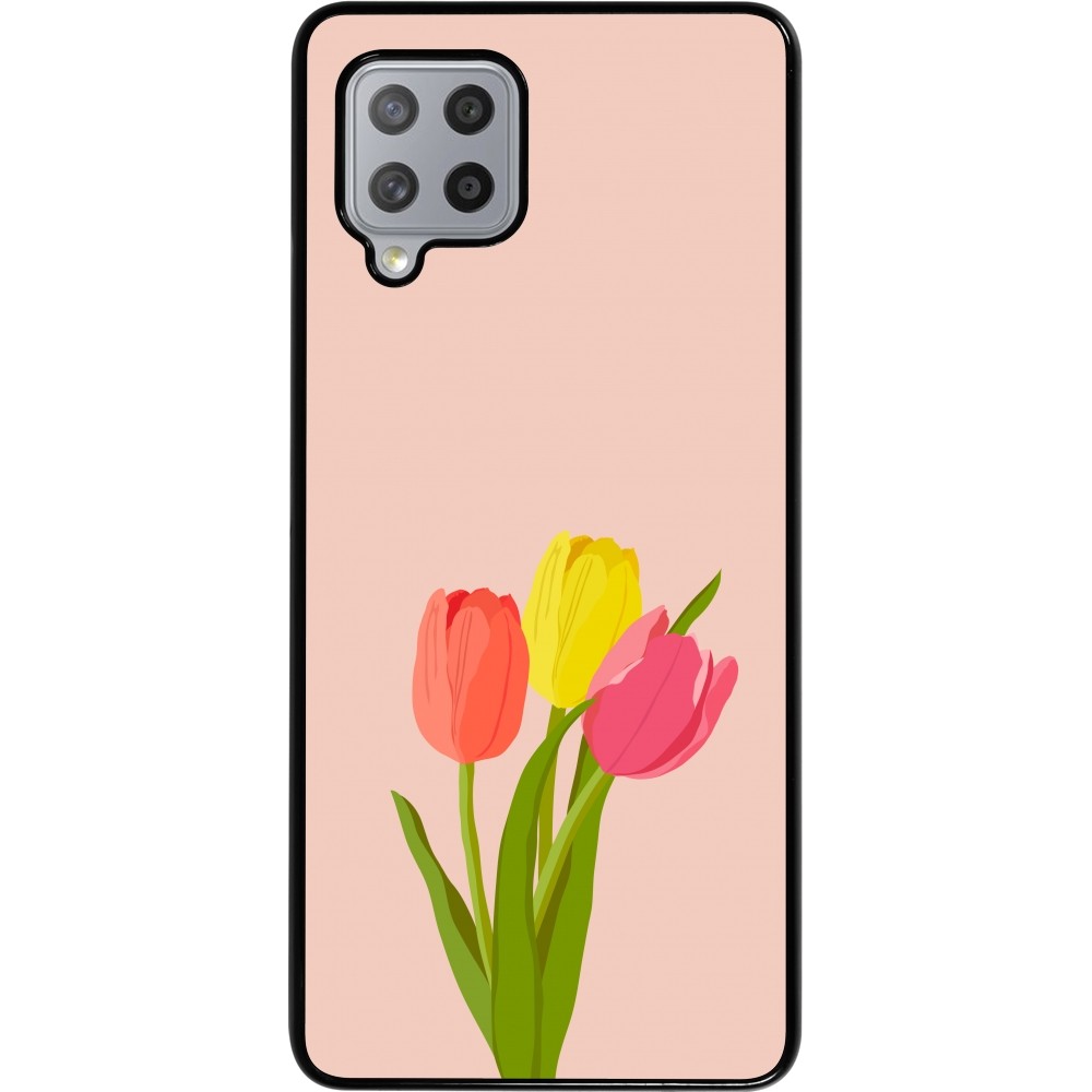 Samsung Galaxy A42 5G Case Hülle - Spring 23 tulip trio