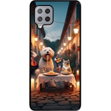 Samsung Galaxy A42 5G Case Hülle - Valentin 2024 Hund & Katze Kerzenlicht