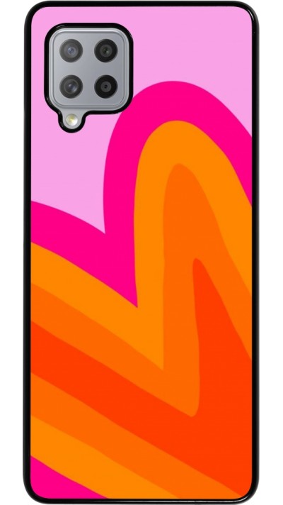 Samsung Galaxy A42 5G Case Hülle - Valentine 2024 heart gradient