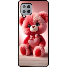 Samsung Galaxy A42 5G Case Hülle - Valentin 2024 Rosaroter Teddybär