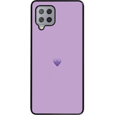 Samsung Galaxy A42 5G Case Hülle - Valentine 2023 purpule single heart