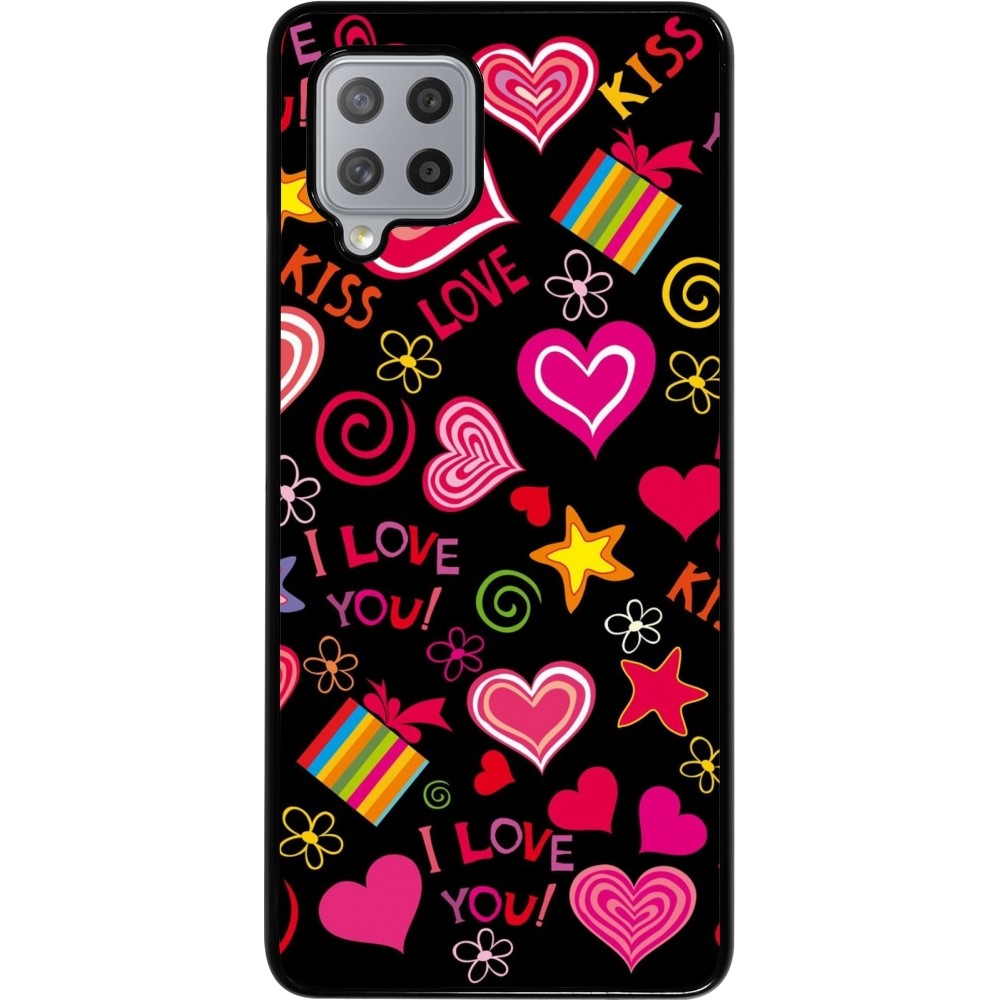 Samsung Galaxy A42 5G Case Hülle - Valentine 2023 love symbols